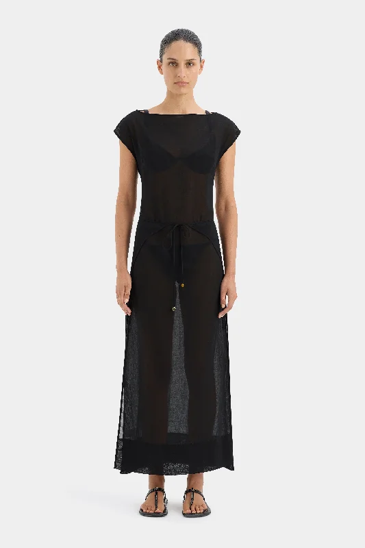 Wrap - Style Women Dress with Adjustable Fit for All Body Types Blair Beaded Overlap Dress Wrap - Style Women Dress with Adjustable Fit for All Body Types Blair Beaded Overlap Dress