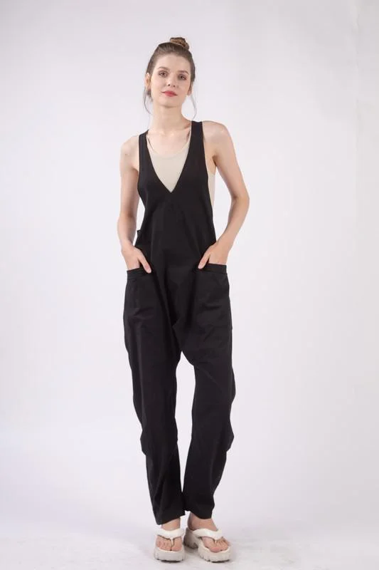 Women jumpsuits with side slits on the pants for a touch of allure Casual Loose Fit Jumpsuit Women jumpsuits with side slits on the pants for a touch of allure Casual Loose Fit Jumpsuit