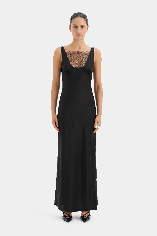 Strapless Women Dress with a Built - in Bra for Comfort and Support Dunya Lace Gown Strapless Women Dress with a Built - in Bra for Comfort and Support Dunya Lace Gown