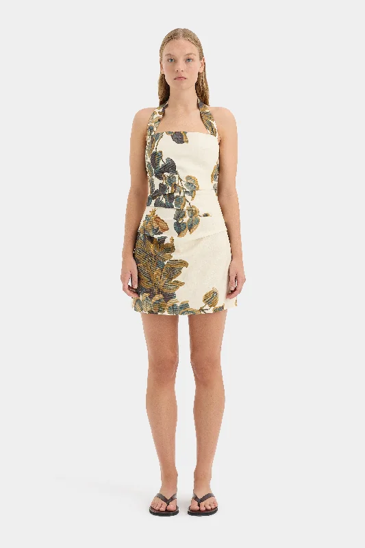 Ruffled Women Dress with Multiple Layers for a Playful and Girly Style Evalita Halter Mini Dress Ruffled Women Dress with Multiple Layers for a Playful and Girly Style Evalita Halter Mini Dress