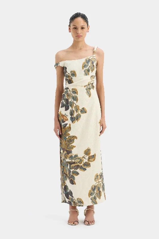 Pleated Women Dress with a Timeless and Elegant Texture Evalita Twist Midi Dress