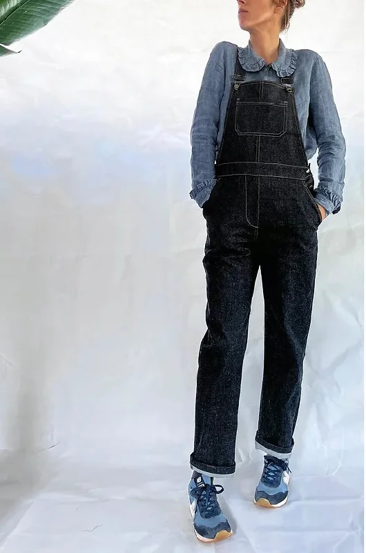 Women jumpsuits with wide - leg pants for a trendy and comfortable fit French Navy Huxley Dungarees Women jumpsuits with wide - leg pants for a trendy and comfortable fit French Navy Huxley Dungarees