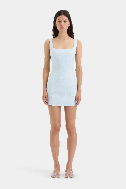 Empire Waist Women Dress to Accentuate the Bust and Conceal the Waist Iris Tie Mini Dress Empire Waist Women Dress to Accentuate the Bust and Conceal the Waist Iris Tie Mini Dress