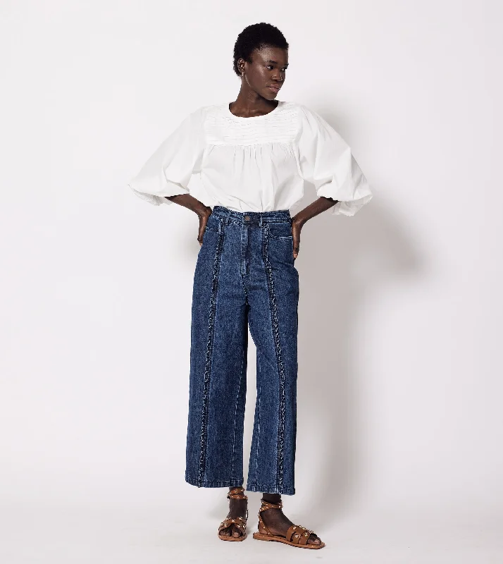 Lace - Embellished Women Dress for an Elegant and Sophisticated Appearance Nigel Jean | Medium Denim Lace - Embellished Women Dress for an Elegant and Sophisticated Appearance Nigel Jean | Medium Denim