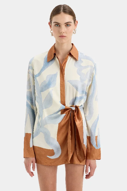 Long - Sleeve Women Dress in Velvet for a Luxurious Winter Look Sorrento Shirt Dress Long - Sleeve Women Dress in Velvet for a Luxurious Winter Look Sorrento Shirt Dress