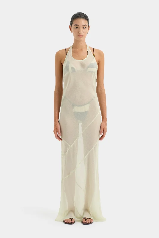 Mini Women Dress with a Short Hem for a Young and Trendy Style Strobe Halter Dress