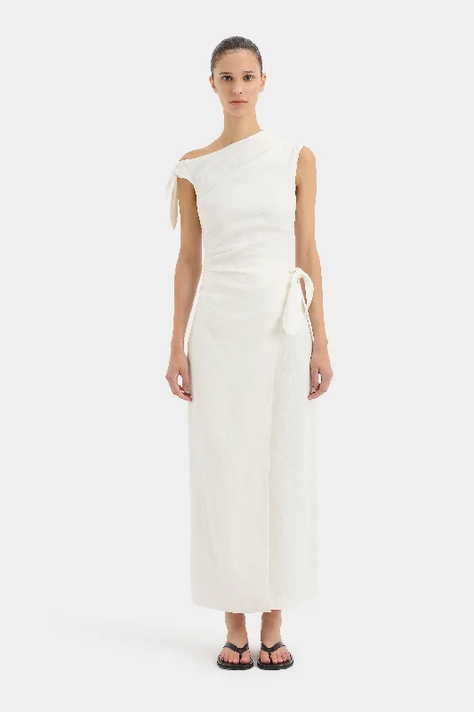 Mermaid - Style Women Dress with a Fitted Silhouette for Special Occasions Tamara Tie Midi Dress Mermaid - Style Women Dress with a Fitted Silhouette for Special Occasions Tamara Tie Midi Dress