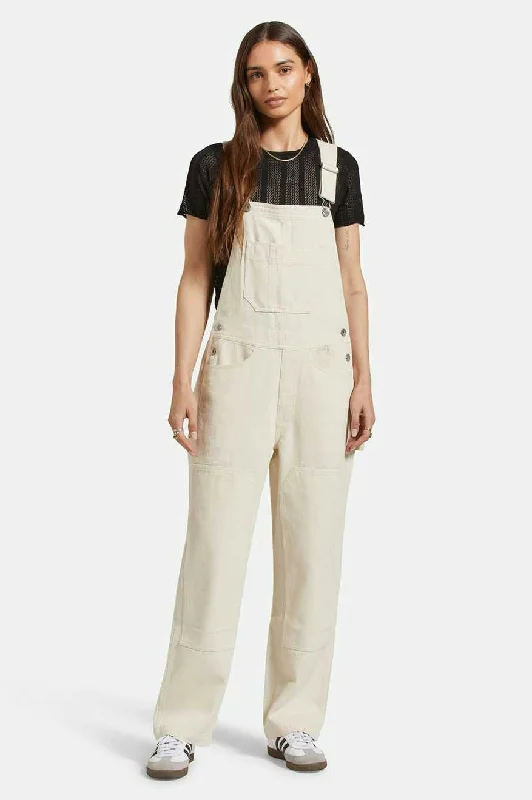 Ruffled women jumpsuits with a feminine touch for a date night Utility Overall - Whitecap Ruffled women jumpsuits with a feminine touch for a date night Utility Overall - Whitecap
