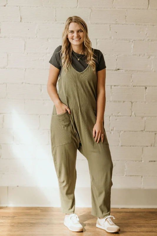 Women jumpsuits with a ruched bodice for a more feminine and form - fitting appearance VALYN GREEN CASUAL JUMPSUIT BY IVY & CO Women jumpsuits with a ruched bodice for a more feminine and form - fitting appearance VALYN GREEN CASUAL JUMPSUIT BY IVY & CO