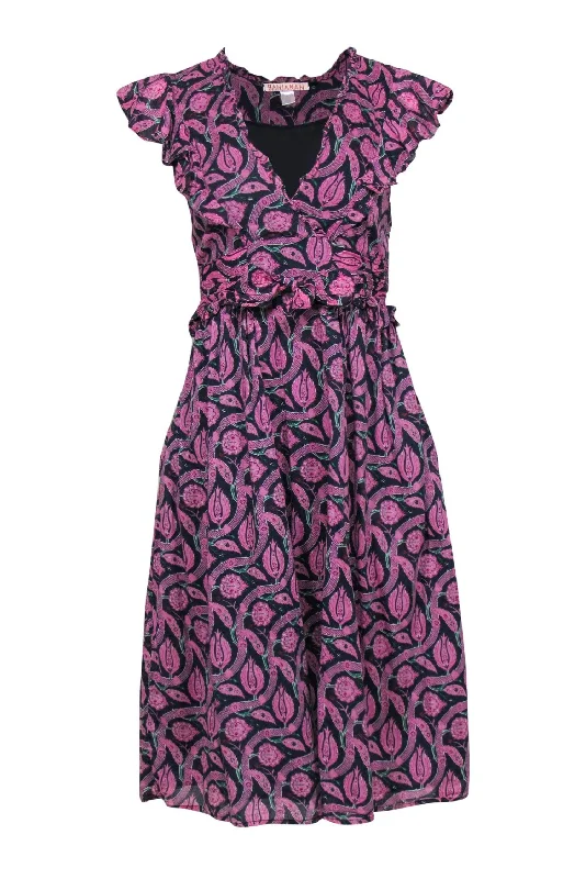 Ball Gown Women Dress with a Full Skirt for a Princess - like Look Ball Gown Women Dress with a Full Skirt for a Princess - like Look Banjanan - Pink, Green & Navy Bohemian Print Cap Sleeve Ruffled Midi Dress Sz S Ball Gown Women Dress with a Full Skirt for a Princess - like Look Ball Gown Women Dress with a Full Skirt for a Princess - like Look Banjanan - Pink, Green & Navy Bohemian Print Cap Sleeve Ruffled Midi Dress Sz S