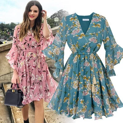 Plus Size Women Dress with a Flattering A - Line Cut for Comfort and Style Plus Size Women Dress with a Flattering A - Line Cut for Comfort and Style Sixsr Chiffon High Elastic Waist Party Dress Bow A-line Women Butterfly Sleeve Flower Print Floral Boho Dress Female Vestido Plus Size Plus Size Women Dress with a Flattering A - Line Cut for Comfort and Style Plus Size Women Dress with a Flattering A - Line Cut for Comfort and Style Sixsr Chiffon High Elastic Waist Party Dress Bow A-line Women Butterfly Sleeve Flower Print Floral Boho Dress Female Vestido Plus Size