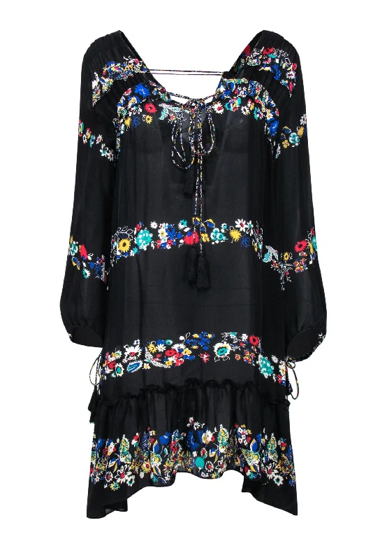 Sleeveless Women Dress in Bright Colors for Summer Parties Sleeveless Women Dress in Bright Colors for Summer Parties Derek Lam - Black Floral Silk Peasant Dress w/ Tassel Ties Sz L Sleeveless Women Dress in Bright Colors for Summer Parties Sleeveless Women Dress in Bright Colors for Summer Parties Derek Lam - Black Floral Silk Peasant Dress w/ Tassel Ties Sz L