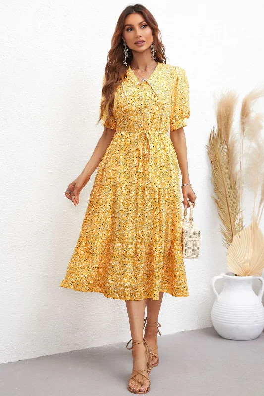Wrap - Style Women Dress with Adjustable Fit for All Body Types Wrap - Style Women Dress with Adjustable Fit for All Body Types Esther Tiered Dress Wrap - Style Women Dress with Adjustable Fit for All Body Types Wrap - Style Women Dress with Adjustable Fit for All Body Types Esther Tiered Dress