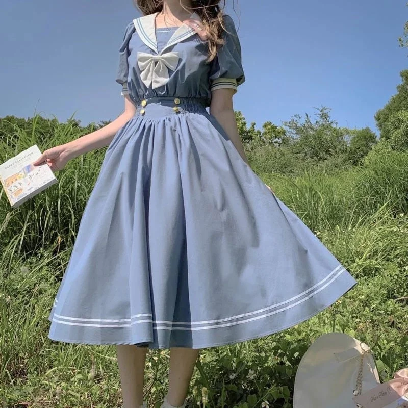 Sheath Women Dress with a Tailored Fit for a Professional Look Sheath Women Dress with a Tailored Fit for a Professional Look Sixsr Harajuku Sailor Collar Navy Dress Japanese Lolita Sweet Bow-knot Girl Retro Cotton Kawaii Preppy Style Short Sleeve Dress Women Sheath Women Dress with a Tailored Fit for a Professional Look Sheath Women Dress with a Tailored Fit for a Professional Look Sixsr Harajuku Sailor Collar Navy Dress Japanese Lolita Sweet Bow-knot Girl Retro Cotton Kawaii Preppy Style Short Sleeve Dress Women