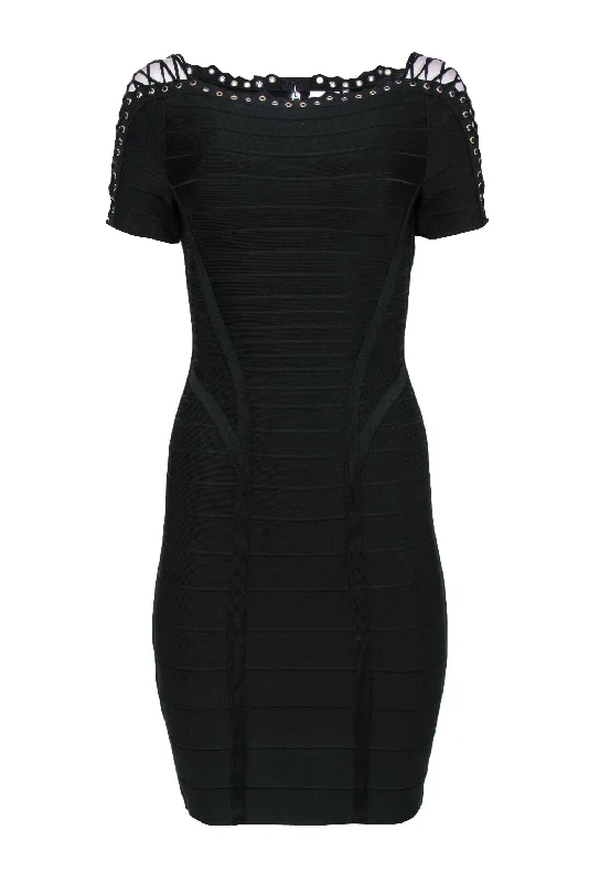 Strapless Women Dress with a Built - in Bra for Comfort and Support Strapless Women Dress with a Built - in Bra for Comfort and Support Herve Leger - Black Bandage Bodycon Dress w/ Lace-Up & Grommet Trim Sz S Strapless Women Dress with a Built - in Bra for Comfort and Support Strapless Women Dress with a Built - in Bra for Comfort and Support Herve Leger - Black Bandage Bodycon Dress w/ Lace-Up & Grommet Trim Sz S