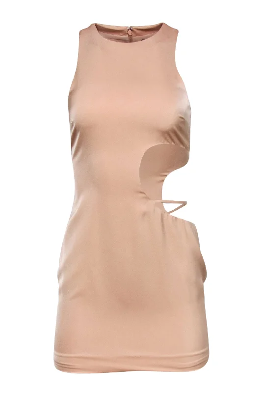 Strapless Women Dress with a Built - in Bra for Comfort and Support Strapless Women Dress with a Built - in Bra for Comfort and Support h:ours - Nude Sleeveless Mini Dress w/ Cutout Sz XS Strapless Women Dress with a Built - in Bra for Comfort and Support Strapless Women Dress with a Built - in Bra for Comfort and Support h:ours - Nude Sleeveless Mini Dress w/ Cutout Sz XS