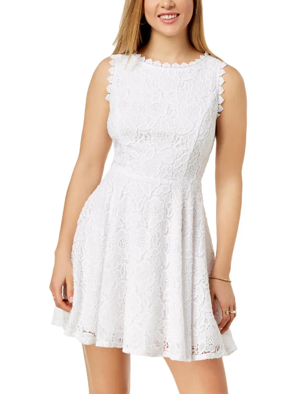 Lace - Embellished Women Dress for an Elegant and Sophisticated Appearance Lace - Embellished Women Dress for an Elegant and Sophisticated Appearance Juniors Womens Lace Overlay Mini Fit & Flare Dress Lace - Embellished Women Dress for an Elegant and Sophisticated Appearance Lace - Embellished Women Dress for an Elegant and Sophisticated Appearance Juniors Womens Lace Overlay Mini Fit & Flare Dress