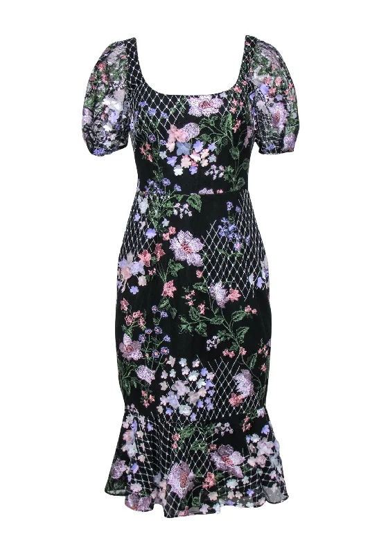 Little Black Women Dress with Sequins for a Glamorous Night Out Little Black Women Dress with Sequins for a Glamorous Night Out Marchesa Notte - Black Puff Sleeve Mesh Midi Dress w/ Floral Embroidery & Appliques Sz 6 Little Black Women Dress with Sequins for a Glamorous Night Out Little Black Women Dress with Sequins for a Glamorous Night Out Marchesa Notte - Black Puff Sleeve Mesh Midi Dress w/ Floral Embroidery & Appliques Sz 6