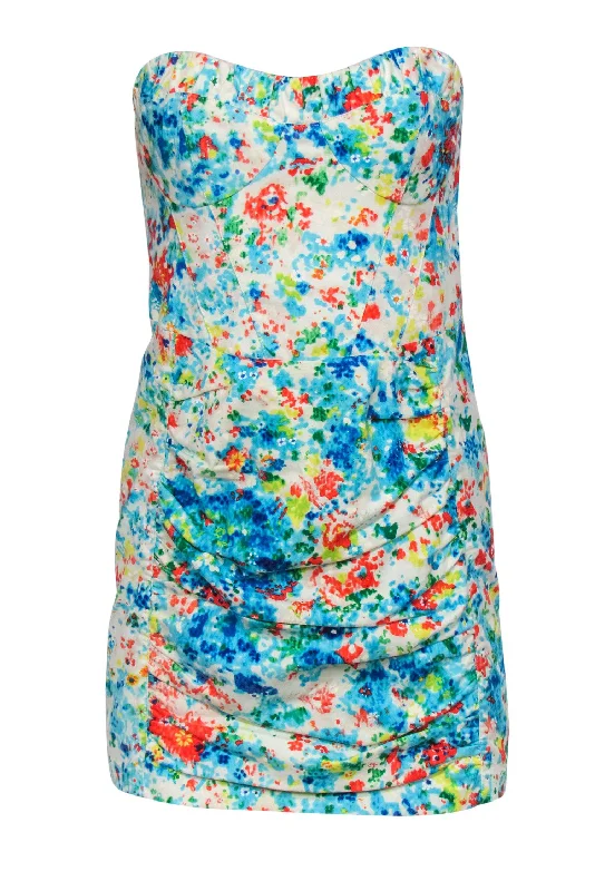 Mermaid - Style Women Dress with a Fitted Silhouette for Special Occasions Mermaid - Style Women Dress with a Fitted Silhouette for Special Occasions Nanette Lepore - White & Multicolor Printed Strapless Ruched Dress Sz 2 Mermaid - Style Women Dress with a Fitted Silhouette for Special Occasions Mermaid - Style Women Dress with a Fitted Silhouette for Special Occasions Nanette Lepore - White & Multicolor Printed Strapless Ruched Dress Sz 2