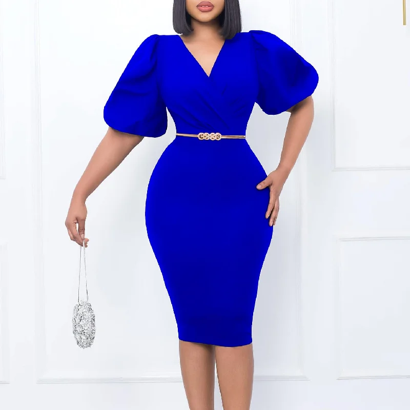 Little Black Women Dress with Sequins for a Glamorous Night Out Little Black Women Dress with Sequins for a Glamorous Night Out NiDELL D411 Foreign Trade Women's Clothing Summer New Puff Sleeve V-neck Hip Business Ol Temperament Ol Africa European and American Style Dress Little Black Women Dress with Sequins for a Glamorous Night Out Little Black Women Dress with Sequins for a Glamorous Night Out NiDELL D411 Foreign Trade Women's Clothing Summer New Puff Sleeve V-neck Hip Business Ol Temperament Ol Africa European and American Style Dress