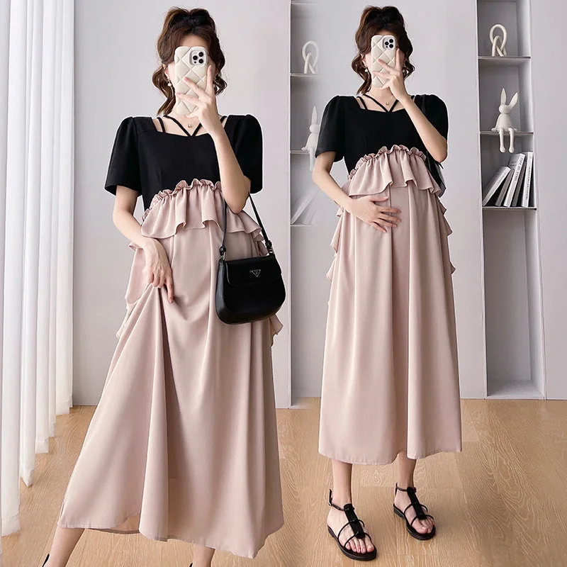 Wrap - Style Women Dress with Adjustable Fit for All Body Types Wrap - Style Women Dress with Adjustable Fit for All Body Types NiDELL Maternity Dress . New Graceful and Fashionable Mid-Length Chiffon Dress Stitching Korean Style Maternity Dress Wrap - Style Women Dress with Adjustable Fit for All Body Types Wrap - Style Women Dress with Adjustable Fit for All Body Types NiDELL Maternity Dress . New Graceful and Fashionable Mid-Length Chiffon Dress Stitching Korean Style Maternity Dress