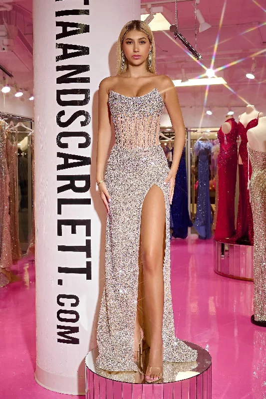 Lace - Embellished Women Dress for an Elegant and Sophisticated Appearance Lace - Embellished Women Dress for an Elegant and Sophisticated Appearance Portia & Scarlett PS24877C Lace - Embellished Women Dress for an Elegant and Sophisticated Appearance Lace - Embellished Women Dress for an Elegant and Sophisticated Appearance Portia & Scarlett PS24877C