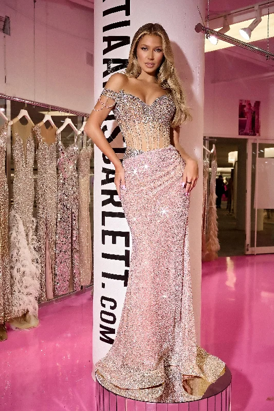Off - the - Shoulder Women Dress for a Romantic and Feminine Look Off - the - Shoulder Women Dress for a Romantic and Feminine Look Portia & Scarlett PS24880C Off - the - Shoulder Women Dress for a Romantic and Feminine Look Off - the - Shoulder Women Dress for a Romantic and Feminine Look Portia & Scarlett PS24880C