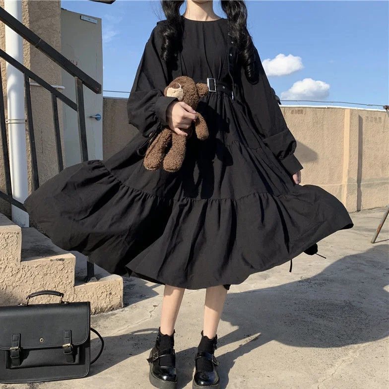 Wrap - Style Women Dress with Adjustable Fit for All Body Types Wrap - Style Women Dress with Adjustable Fit for All Body Types Sixsr Gothic Style Dress Women Harajuku Gothic Lolita Kawaii Dress Punk Cute Long Sleeve Black Midi Dress Emo Mall Goth Wrap - Style Women Dress with Adjustable Fit for All Body Types Wrap - Style Women Dress with Adjustable Fit for All Body Types Sixsr Gothic Style Dress Women Harajuku Gothic Lolita Kawaii Dress Punk Cute Long Sleeve Black Midi Dress Emo Mall Goth