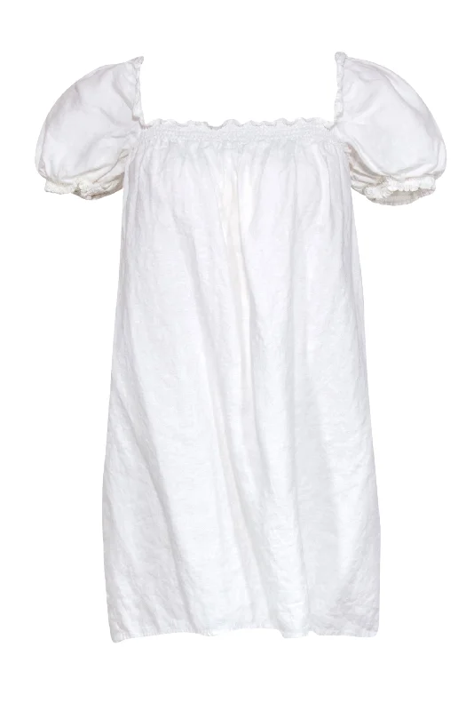 Off - the - Shoulder Women Dress for a Romantic and Feminine Look Off - the - Shoulder Women Dress for a Romantic and Feminine Look Reformation - White Linen "Carsen" Puff Sleeve Mini Shift Dress Sz L Off - the - Shoulder Women Dress for a Romantic and Feminine Look Off - the - Shoulder Women Dress for a Romantic and Feminine Look Reformation - White Linen "Carsen" Puff Sleeve Mini Shift Dress Sz L
