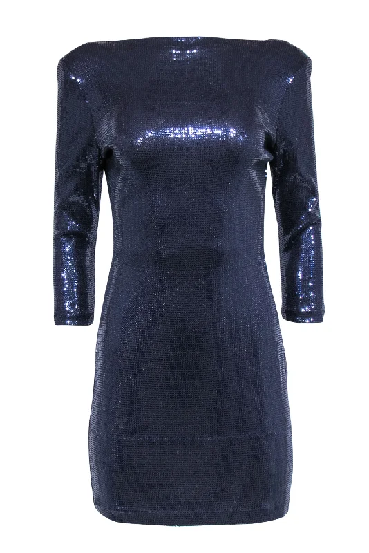 Wrap - Style Women Dress with Adjustable Fit for All Body Types Wrap - Style Women Dress with Adjustable Fit for All Body Types Ali Ro - Navy Blue Sequined "Midnight" Open Back Mini Dress Sz 10 Wrap - Style Women Dress with Adjustable Fit for All Body Types Wrap - Style Women Dress with Adjustable Fit for All Body Types Ali Ro - Navy Blue Sequined "Midnight" Open Back Mini Dress Sz 10