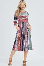 Empire Waist Women Dress to Accentuate the Bust and Conceal the Waist Empire Waist Women Dress to Accentuate the Bust and Conceal the Waist Stripe Floral Midway Dress Empire Waist Women Dress to Accentuate the Bust and Conceal the Waist Empire Waist Women Dress to Accentuate the Bust and Conceal the Waist Stripe Floral Midway Dress