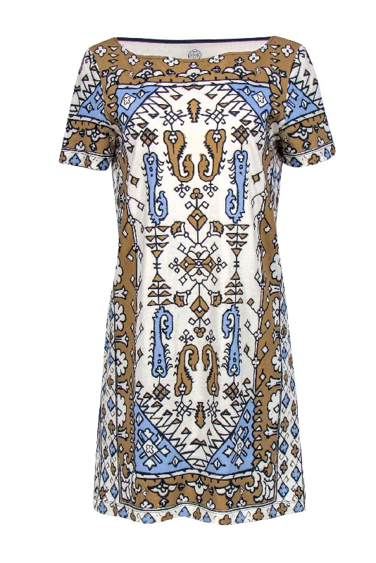Shift Women Dress with a Simple and Classic Design for Everyday Wear Shift Women Dress with a Simple and Classic Design for Everyday Wear Tory Burch - Cream, Tan & Blue Bohemian Print Cotton T-Shirt Dress Sz M Shift Women Dress with a Simple and Classic Design for Everyday Wear Shift Women Dress with a Simple and Classic Design for Everyday Wear Tory Burch - Cream, Tan & Blue Bohemian Print Cotton T-Shirt Dress Sz M
