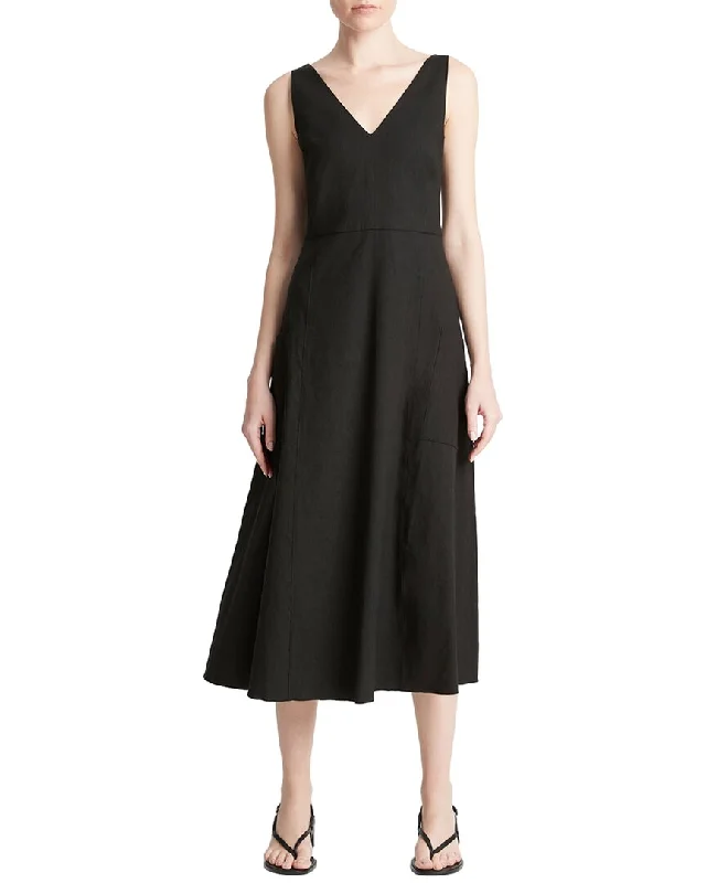 Long - Sleeve Women Dress in Velvet for a Luxurious Winter Look Long - Sleeve Women Dress in Velvet for a Luxurious Winter Look Vince Relaxed Pocketed Linen-Blend Dress Long - Sleeve Women Dress in Velvet for a Luxurious Winter Look Long - Sleeve Women Dress in Velvet for a Luxurious Winter Look Vince Relaxed Pocketed Linen-Blend Dress