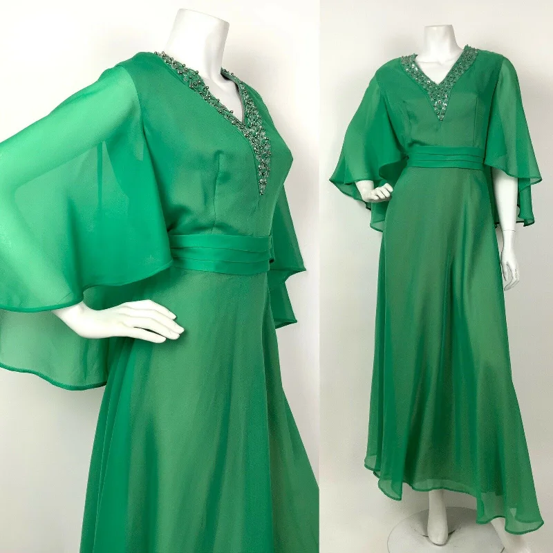 Sheath Women Dress with a Tailored Fit for a Professional Look Sheath Women Dress with a Tailored Fit for a Professional Look VINTAGE 60s 70s GREEN SILVER IRIDESCENT SEQUIN BEADED CAPED SHEER MAXI DRESS 12 Sheath Women Dress with a Tailored Fit for a Professional Look Sheath Women Dress with a Tailored Fit for a Professional Look VINTAGE 60s 70s GREEN SILVER IRIDESCENT SEQUIN BEADED CAPED SHEER MAXI DRESS 12