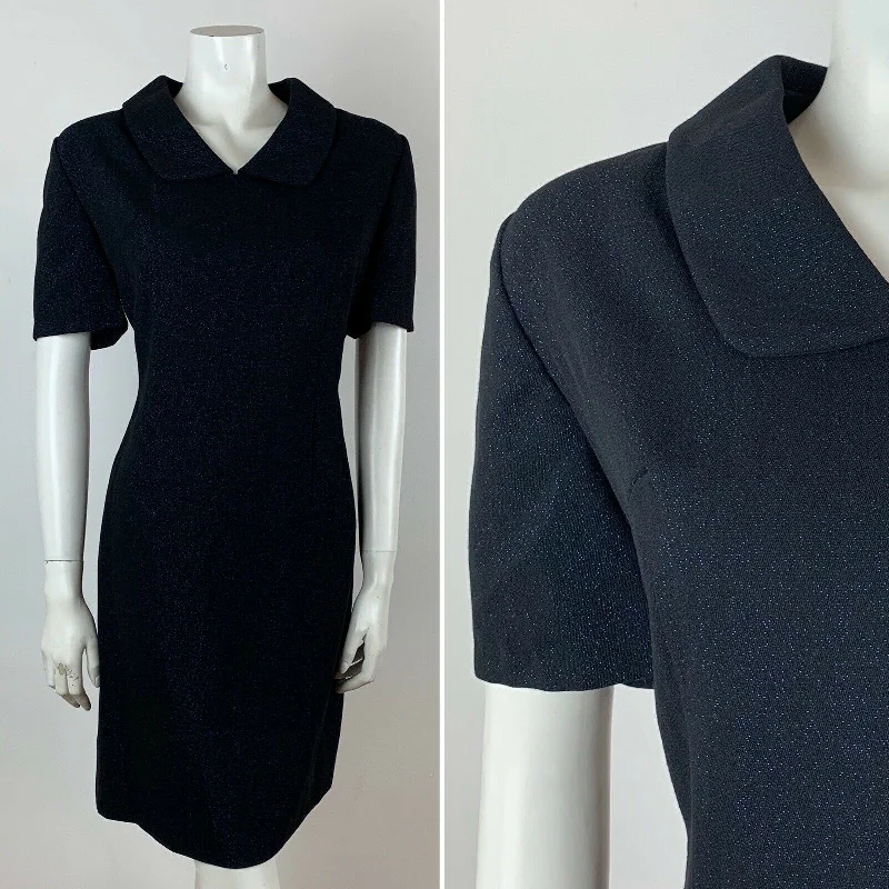 Sheath Women Dress with a Tailored Fit for a Professional Look Sheath Women Dress with a Tailored Fit for a Professional Look VINTAGE 60S BLACK BLUE GLITTER PETER PAN COLLAR DRESS 12 Sheath Women Dress with a Tailored Fit for a Professional Look Sheath Women Dress with a Tailored Fit for a Professional Look VINTAGE 60S BLACK BLUE GLITTER PETER PAN COLLAR DRESS 12