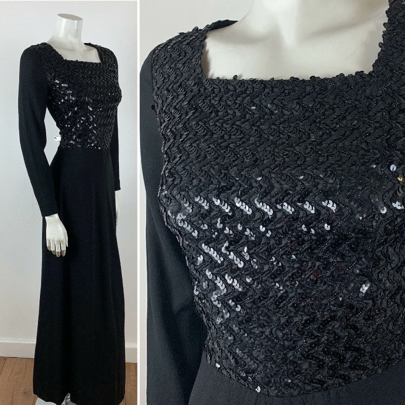 Off - the - Shoulder Women Dress for a Romantic and Feminine Look Off - the - Shoulder Women Dress for a Romantic and Feminine Look VINTAGE 60S BLACK SEQUIN CHEVRON EVENING PARTY MAXI DRESS 8 10 Off - the - Shoulder Women Dress for a Romantic and Feminine Look Off - the - Shoulder Women Dress for a Romantic and Feminine Look VINTAGE 60S BLACK SEQUIN CHEVRON EVENING PARTY MAXI DRESS 8 10