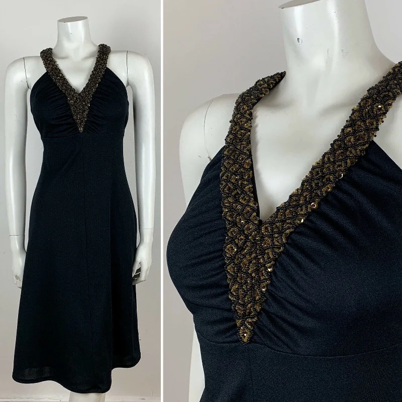 Long - Sleeve Women Dress in Velvet for a Luxurious Winter Look Long - Sleeve Women Dress in Velvet for a Luxurious Winter Look VINTAGE 70S BLACK GOLD BEADED HALTER NECK DRESS 6 8 Long - Sleeve Women Dress in Velvet for a Luxurious Winter Look Long - Sleeve Women Dress in Velvet for a Luxurious Winter Look VINTAGE 70S BLACK GOLD BEADED HALTER NECK DRESS 6 8