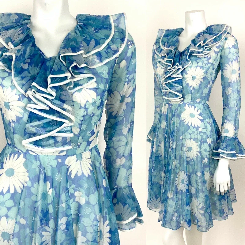 Mermaid - Style Women Dress with a Fitted Silhouette for Special Occasions Mermaid - Style Women Dress with a Fitted Silhouette for Special Occasions VTG 60s 70s FLORAL BLUE WHITE JABOT RUFFLE FLOUNCE SLEEVE SUMMER DRESS 8 10 Mermaid - Style Women Dress with a Fitted Silhouette for Special Occasions Mermaid - Style Women Dress with a Fitted Silhouette for Special Occasions VTG 60s 70s FLORAL BLUE WHITE JABOT RUFFLE FLOUNCE SLEEVE SUMMER DRESS 8 10