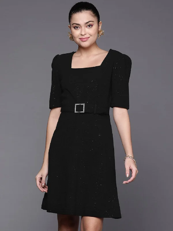 Off - the - Shoulder Women Dress for a Romantic and Feminine Look Off - the - Shoulder Women Dress for a Romantic and Feminine Look Women Black Shimmer Square Neck A-Line Belted Dress Off - the - Shoulder Women Dress for a Romantic and Feminine Look Off - the - Shoulder Women Dress for a Romantic and Feminine Look Women Black Shimmer Square Neck A-Line Belted Dress