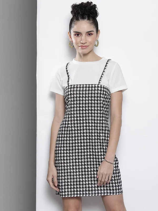 Sleeveless Women Dress in Bright Colors for Summer Parties Sleeveless Women Dress in Bright Colors for Summer Parties Women Black & White Geo Knit Mock Dungaree Dress Sleeveless Women Dress in Bright Colors for Summer Parties Sleeveless Women Dress in Bright Colors for Summer Parties Women Black & White Geo Knit Mock Dungaree Dress