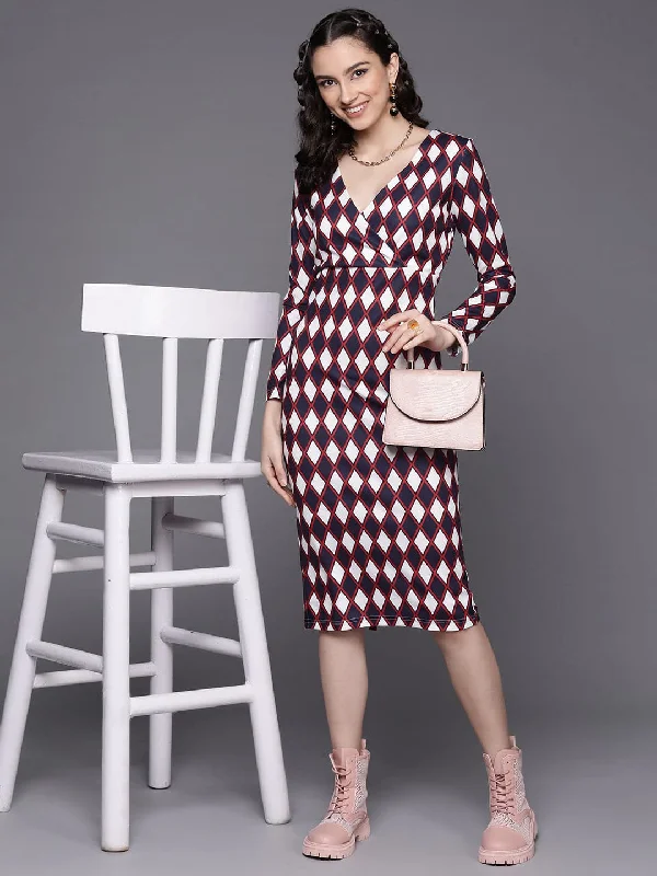 Off - the - Shoulder Women Dress for a Romantic and Feminine Look Off - the - Shoulder Women Dress for a Romantic and Feminine Look Women Navy Geometric Wrap Neck Bodycon Midi Dress Off - the - Shoulder Women Dress for a Romantic and Feminine Look Off - the - Shoulder Women Dress for a Romantic and Feminine Look Women Navy Geometric Wrap Neck Bodycon Midi Dress