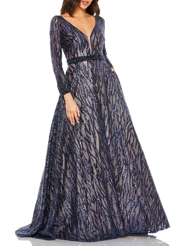 Printed Abstract Women Dress for a Modern and Artistic Appeal Printed Abstract Women Dress for a Modern and Artistic Appeal Womens Sequin Embellished Evening Dress