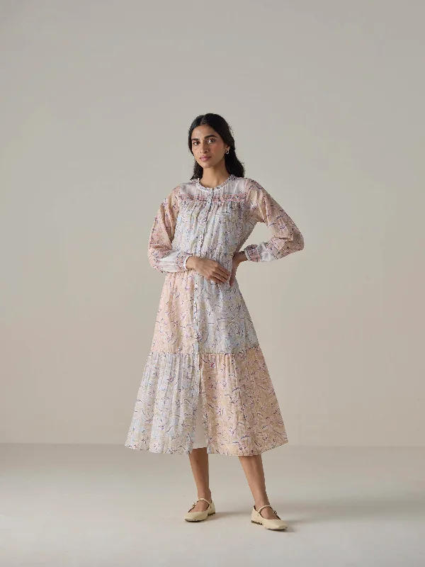 Midi dresses with puff sleeves for a vintage - inspired look Music in the Pines Midi Dress Midi dresses with puff sleeves for a vintage - inspired look Music in the Pines Midi Dress