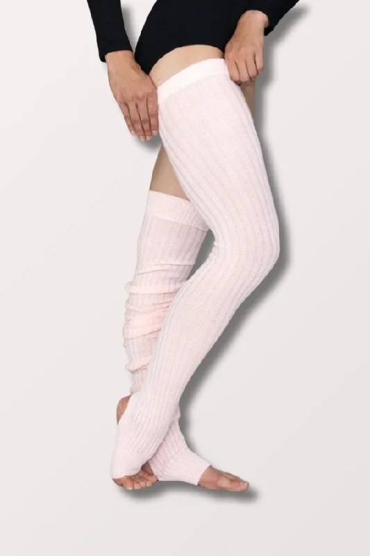 Glittery Leg Warmers for a Sparkly Effect 48 Inch Extra Long Stirrup Leg Warmers - Light Pink Glittery Leg Warmers for a Sparkly Effect 48 Inch Extra Long Stirrup Leg Warmers - Light Pink