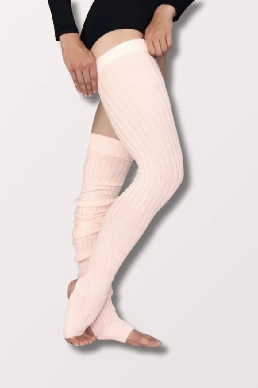 Polka - Dot Leg Warmers for a Fun Vibe 48 Inch Extra Long Stirrup Leg Warmers - Theatrical Pink Polka - Dot Leg Warmers for a Fun Vibe 48 Inch Extra Long Stirrup Leg Warmers - Theatrical Pink