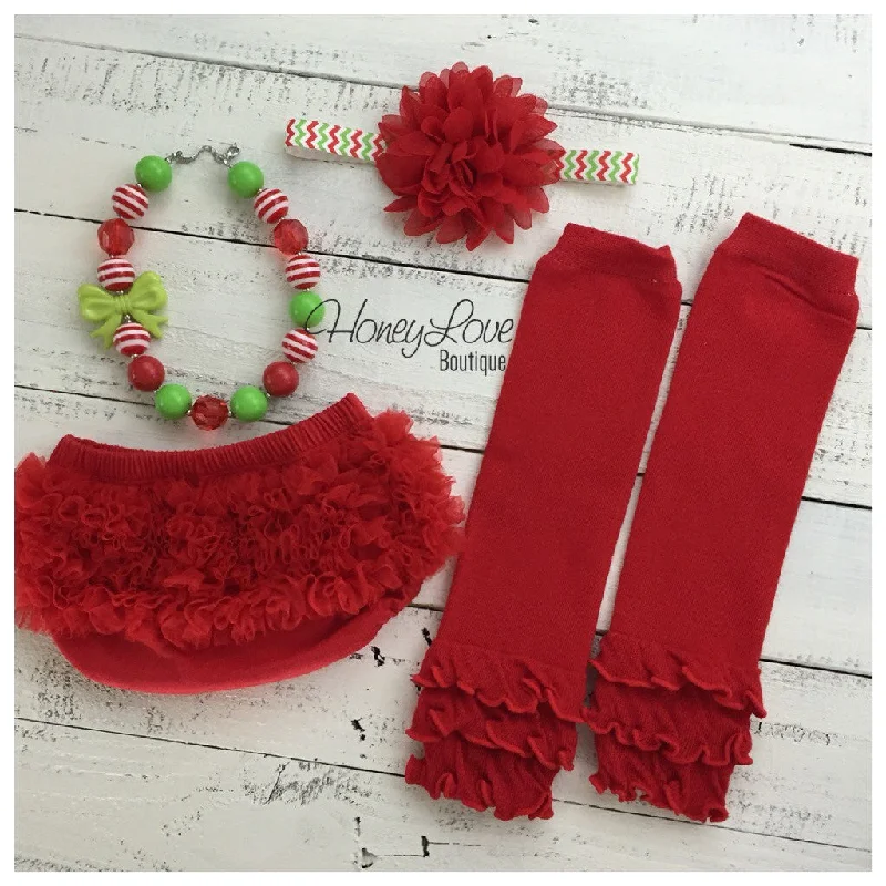  Lace - Trimmed Leg Warmers for a Feminine Touch​ Christmas Outfit Accessories