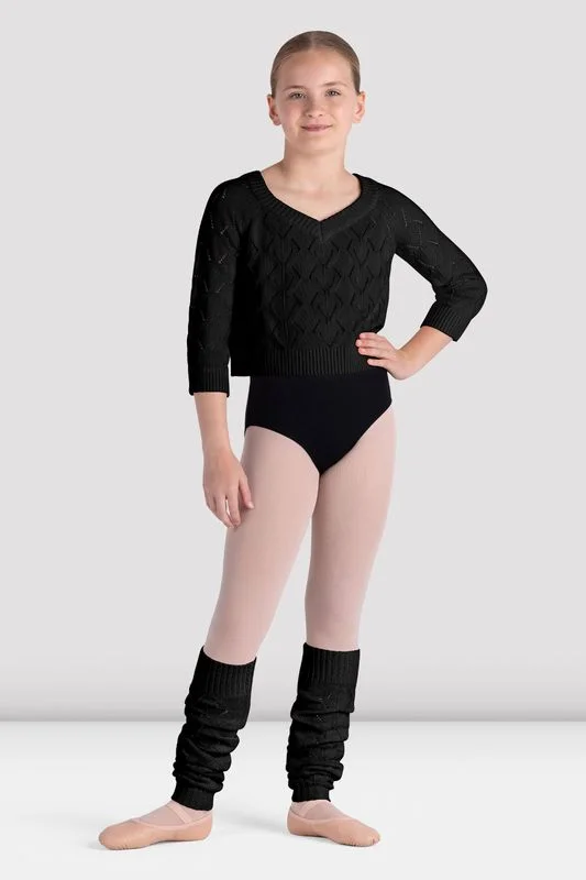 Glittery Leg Warmers for a Sparkly Effect​  Girls Della Knit Leg Warmers