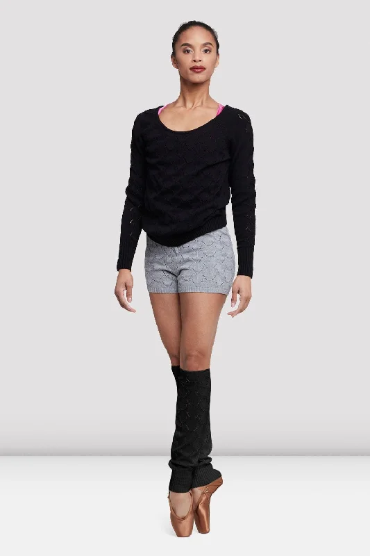  Satin Leg Warmers with a Smooth Texture​ Ladies Stelle Knit Leg Warmers