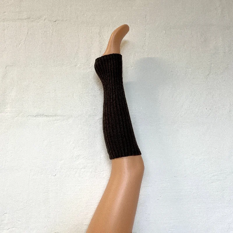 Cable - Knit Leg Warmers for a Traditional Style​  Leg Warmers Brown