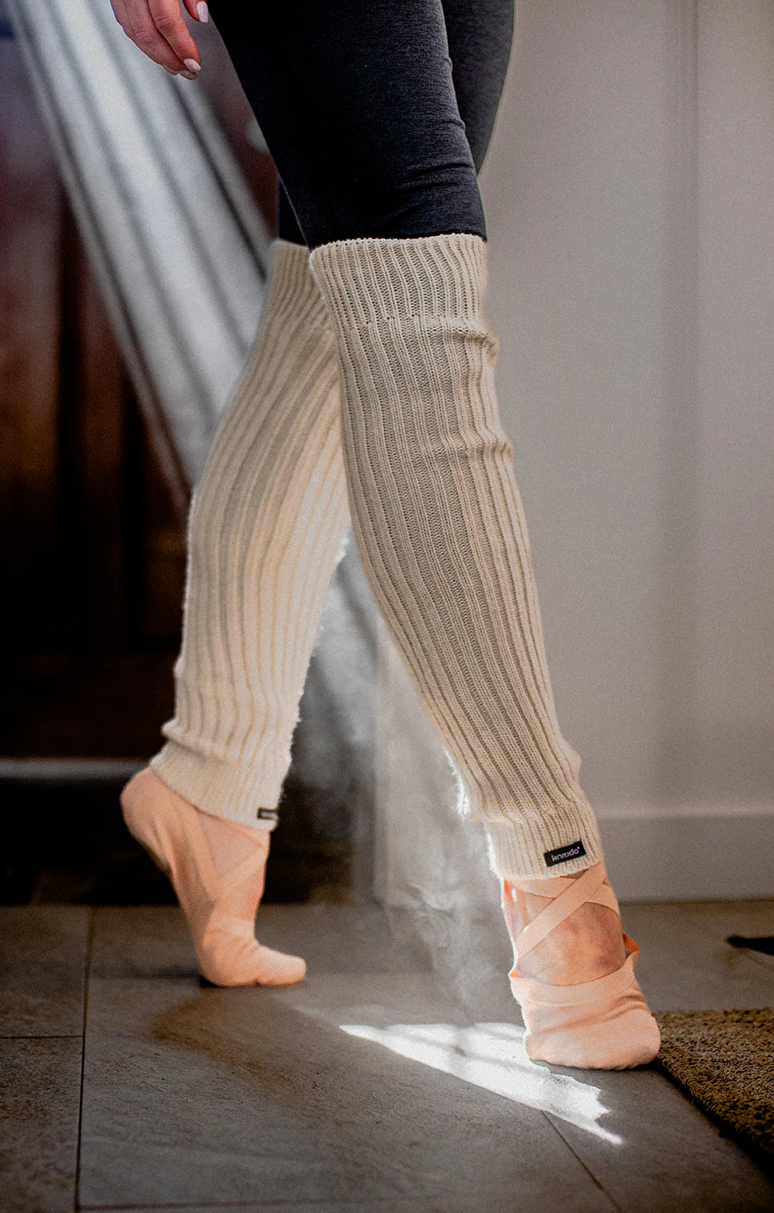 Fleece Leg Warmers for Winter​  Wool Blend Ribbed Leg Warmer
